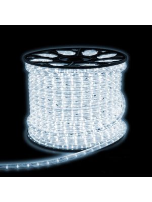 Tubo luminoso a led 90 m, Luce Fissa, Bianco Ghiaccio