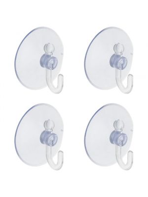 Set 4 ventose con gancio per fissaggio decorazioni luminose