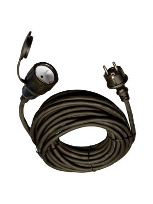 Cavo di alimentazione 10m con spina e connettore femmina IP44