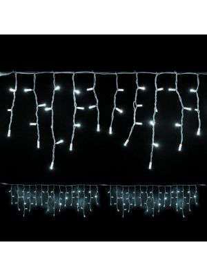 Tenda di luci 3x0,50m 114 Maxiled luce fissa, prolungabile, cavo bianco, bianco ghiaccio
