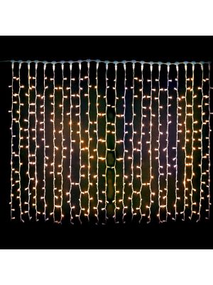 Tenda di luci 2xh3m 608 Maxiled luce fissa,  prolungabile, senza alimentazione, bianco classic