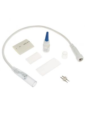 Connettore per tubo luminoso entrata maschio con kit accessori