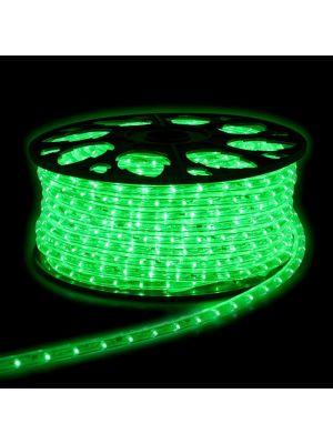 Tubo luminoso a led 45 m, Luce Fissa, Verde