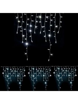 Ice light 180 Maxiled Flashled Diamond 3 x h 1 m, prolungabile, ghiaccio