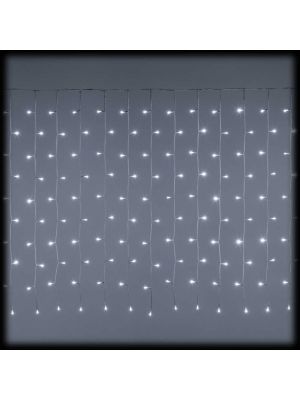 Tenda luminosa 500 led bianco freddo, funzione memory e telecomando