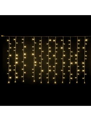 Decorazione tenda luminosa 182 led ice light con controller - bianco classic