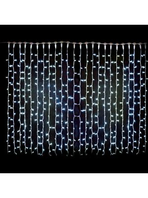 Tenda di luci 2xh3m 608 Maxiled luce fissa,  prolungabile, senza alimentazione, bianco ghiaccio