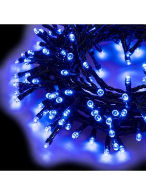 Catena luminosa 2,85 m a batteria 48 minilucciole led con memory controller timer, blu