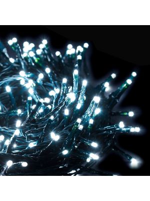 Catena luminosa 8,90 m, 120 miniled, memory controller, bianco ghiaccio