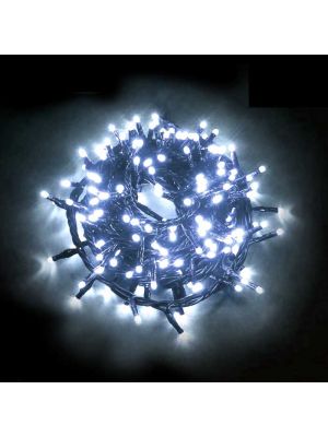 Catena 9 m di luci a led 180 miniled con controller - bianco ghiaccio