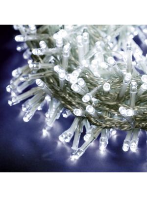 Catena grappolo 14,9 m, mini cluster 720 led, memory controller, ghiaccio