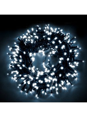 Catena a grappolo 14,9 m, minicluster 720 led, controller, ghiaccio