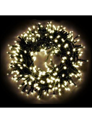 Catena luci cluster 11,5 m, 1100 miniled, controller, bianco classic