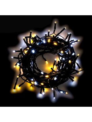 Catena di luci 13,10 m, 180 miniled, controller, bianco classic e ghiaccio