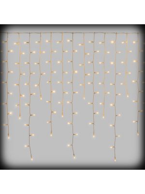Tenda luminosa 350xh85 cm 432 led reflex a luce fissa - prolungabile - bianco caldo