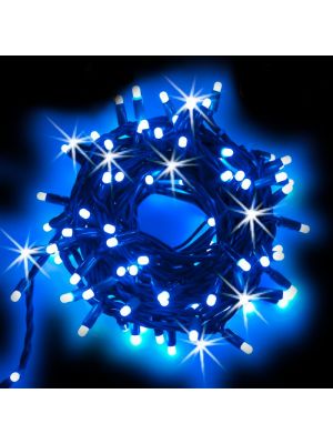Catena luminosa 20 m, 200 maxiled Flashled Diamond, SENZA alimentazione, prolungabile, blu