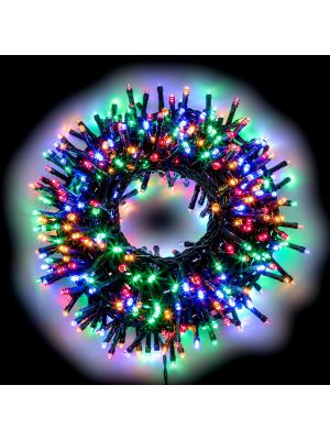 Catena di luci 48,5 m 1200 led con memory controller multicolor da esterno