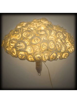 Bouquet luminoso di 192 Rose Bianche a led a luce fissa, Ø 40xH 33 cm, bianco classic caldo ornamentale