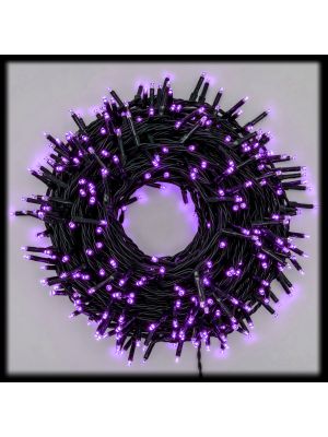 Catena di luci extralong 25,70 m, 360 miniled, con memory controller e timer, porpora