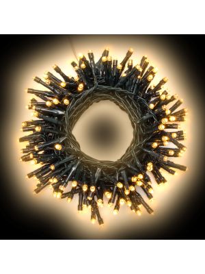 Catena a batteria 7,2 m 180 led con telecomando infrarossi timer bianco classic caldo