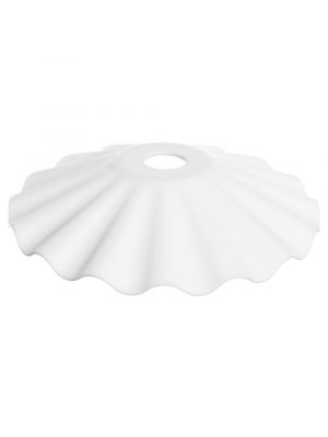 Kit 8 paralume coprilampada Ø 25 cm in ABS per lampadine Vintage Led colore bianco