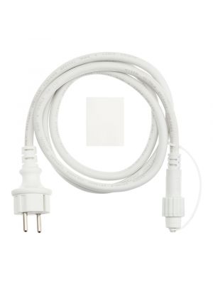 Cavo di alimentazione 1,5 m bianco per catene Vintage Led Old Style cavo in gomma