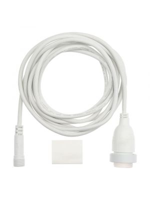 Cavo bianco di 4 mt con portalampada attacco E27 Vintage Led Pro uso esterno