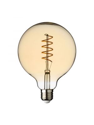 Lampadina Globo ø125 mm E27 Led Bulbs G125 Spiral Filament 4W, bianco caldo, Vintage Led Pro spenta