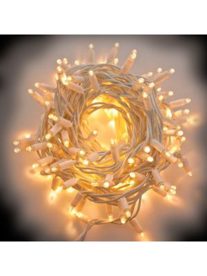 Catena 10 m 200 Maxiled Flashled SENZA alimentazione prolungabile cavo bianco bianco caldo professional
