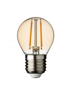 Lampadina E27 Globo G45 2 x Filament Led, bianco caldo, Vintage Led Pro