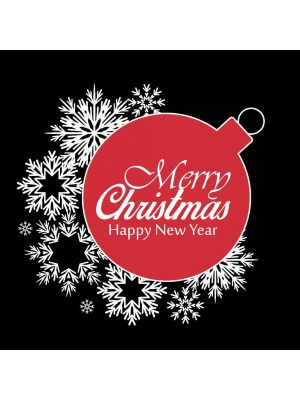 Gobo Ø37-23mm, 2 colori, per proiettore professionale, Merry Christmas and Happy new year