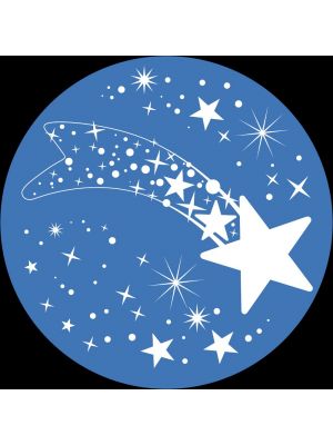 Gobo Ø37-23mm, 2 colori, per proiettore professionale, Stella cometa con stelle