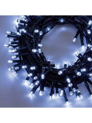Catena di luci 28 m 700 led con memory controller bianco ghiaccio freddo