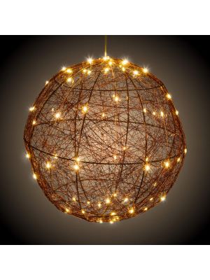 Sfera luminosa 3D ø30 cm metal copper outdoor, 160 microled flashled, bianco classic caldo - da interno ed esterno