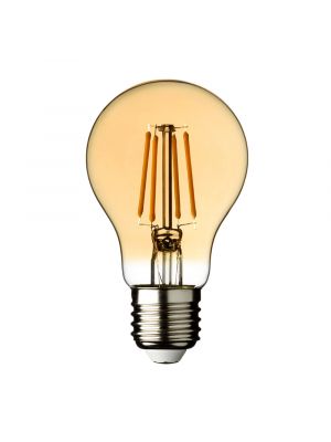 Lampadina decorativa vintage Goccia dimmerabile E27 Led Bulbs A60 4x Filament 4W, bianco caldo uso interno ed esterno