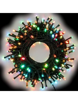 Catena luminosa 20 mt Crazy RGB, 200 led, giochi di luce con effetto flash 
