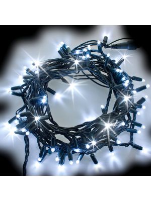 Catena luminosa 10 m 120 Maxiled Multiflash, prolungabile, bianco freddo