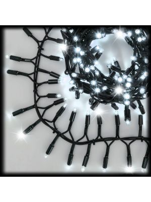 Catena luminosa 4 m cluster, 200 maxiled, flashled, bianco freddo