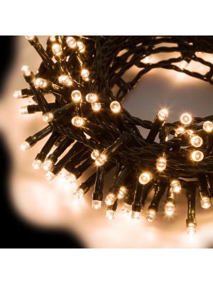 Catena luminosa 60,50 m, 1500 led, con memory controller e timer, bianco classic