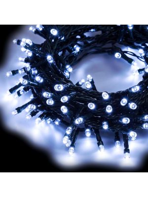 Catena luminosa 60,50 m, 1500 led, con memory controller e timer, bianco freddo