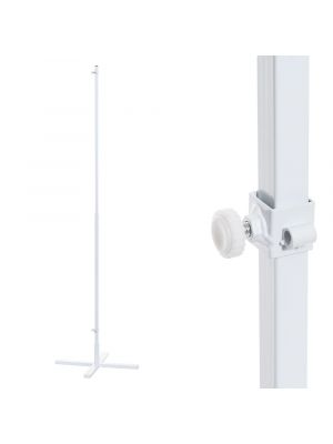 Base supporto opzionale in metallo H 180 cm per figure neon bifacciali da fissare a terra