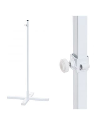 Base supporto opzionale in metallo H 75 cm per figure neon bifacciali, fissaggio a terra