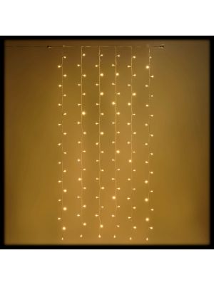 Tenda luminosa 100xh200 cm SMART CONNECT, 120 led reflex, bianco caldo