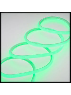 Tubo luminoso led monofacciale effetto neon 50 m, 6000 led, luce fissa, verde