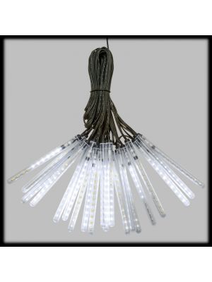 Catena 9.5 m 20 Mini Lightfall Led effetto neve bianco ghiaccio