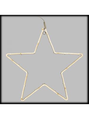 Stella in tubo luminoso Ø 55 cm, 192 led flashled, bianco classic