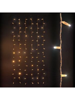 Tenda di luci 84 Maxiled, 1x h 2 mt  SENZA alimentazione,prolungabile, bianco caldo