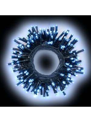 Catena luminosa 20 m, 500 led con memory controller, bianco ghiaccio