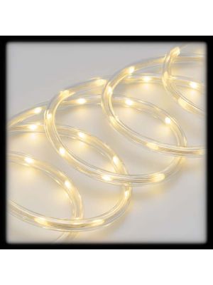 Tubo luminoso a led 10 m ø 10 mm 200 led con memory controller, bianco caldo