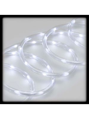 Tubo LED Luminoso 6 Metri Bianco Ghiaccio - Programmabile Con 8 Funzioni - Per Interni Ed Esterni